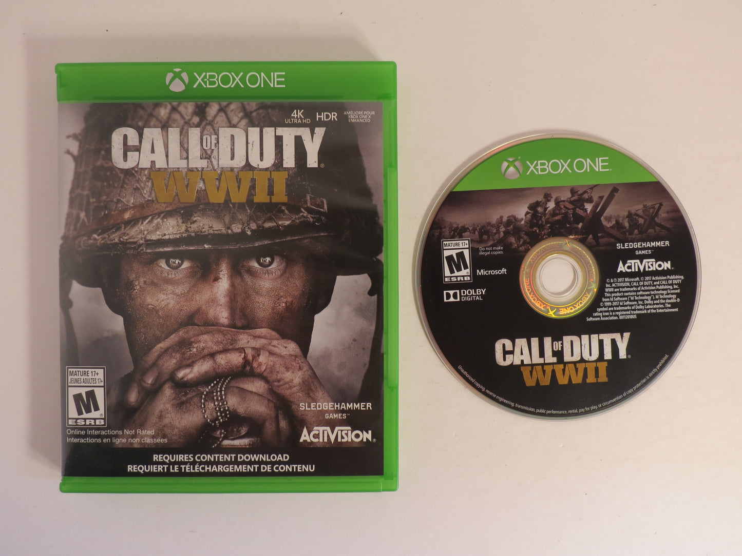 Call of Duty WWII Xbox One Game CIB