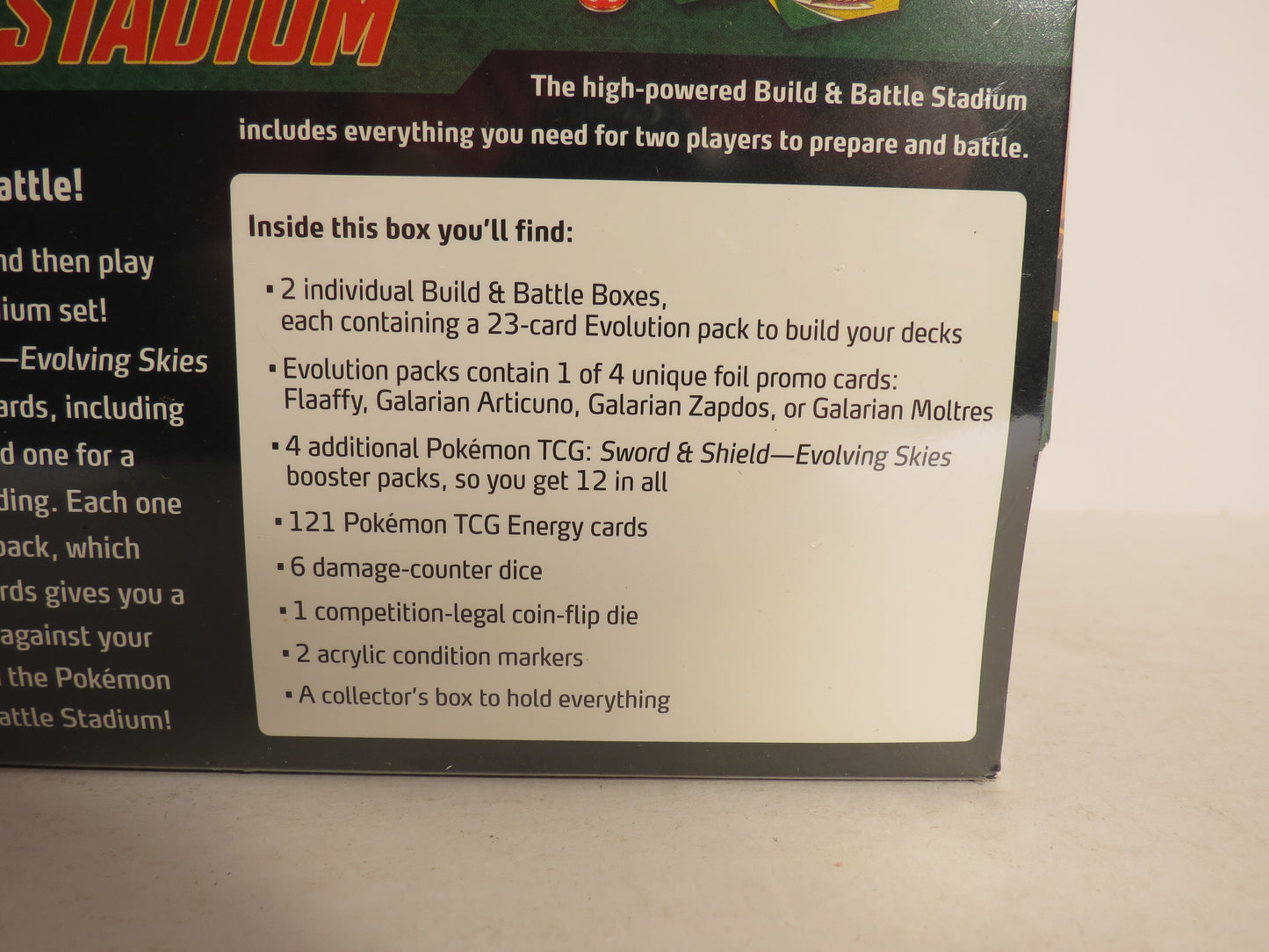 Sword & Shield Evolving Skies Build and Battle Stadium Pokemon Sealed