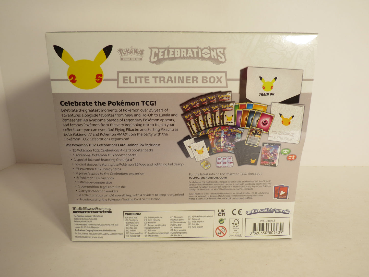 Celebrations Pokemon Elite Trainer Box ETB 25th Anniversary Sealed