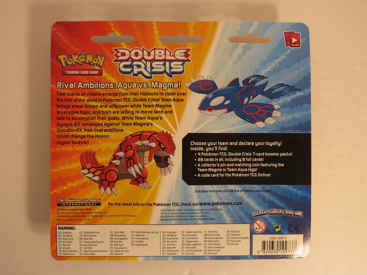 Double Crisis Team Magma Blister of 4 Booster Packs Pokemon