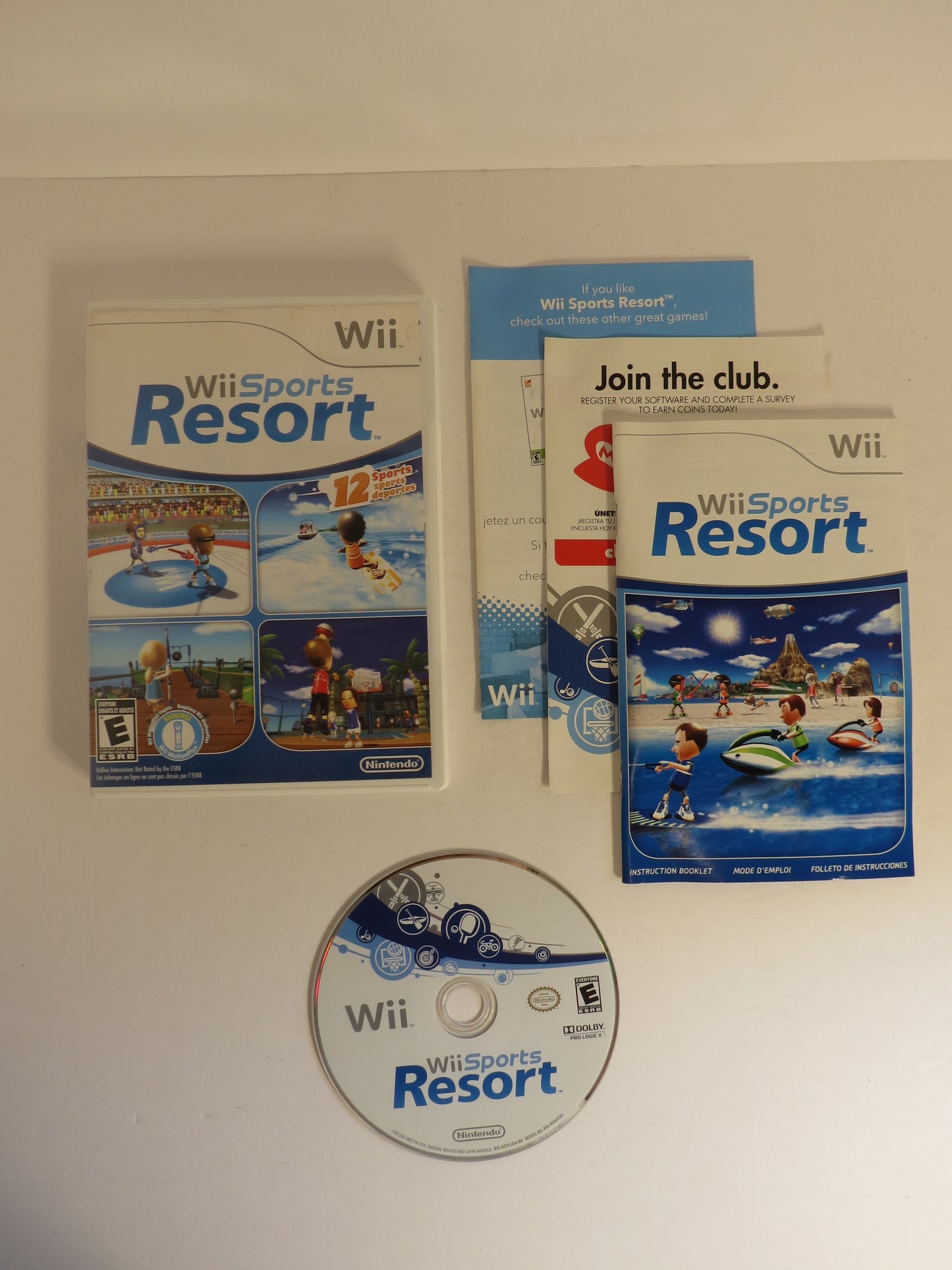 Wii SPorts Resort Nintendo Wii Game CIB
