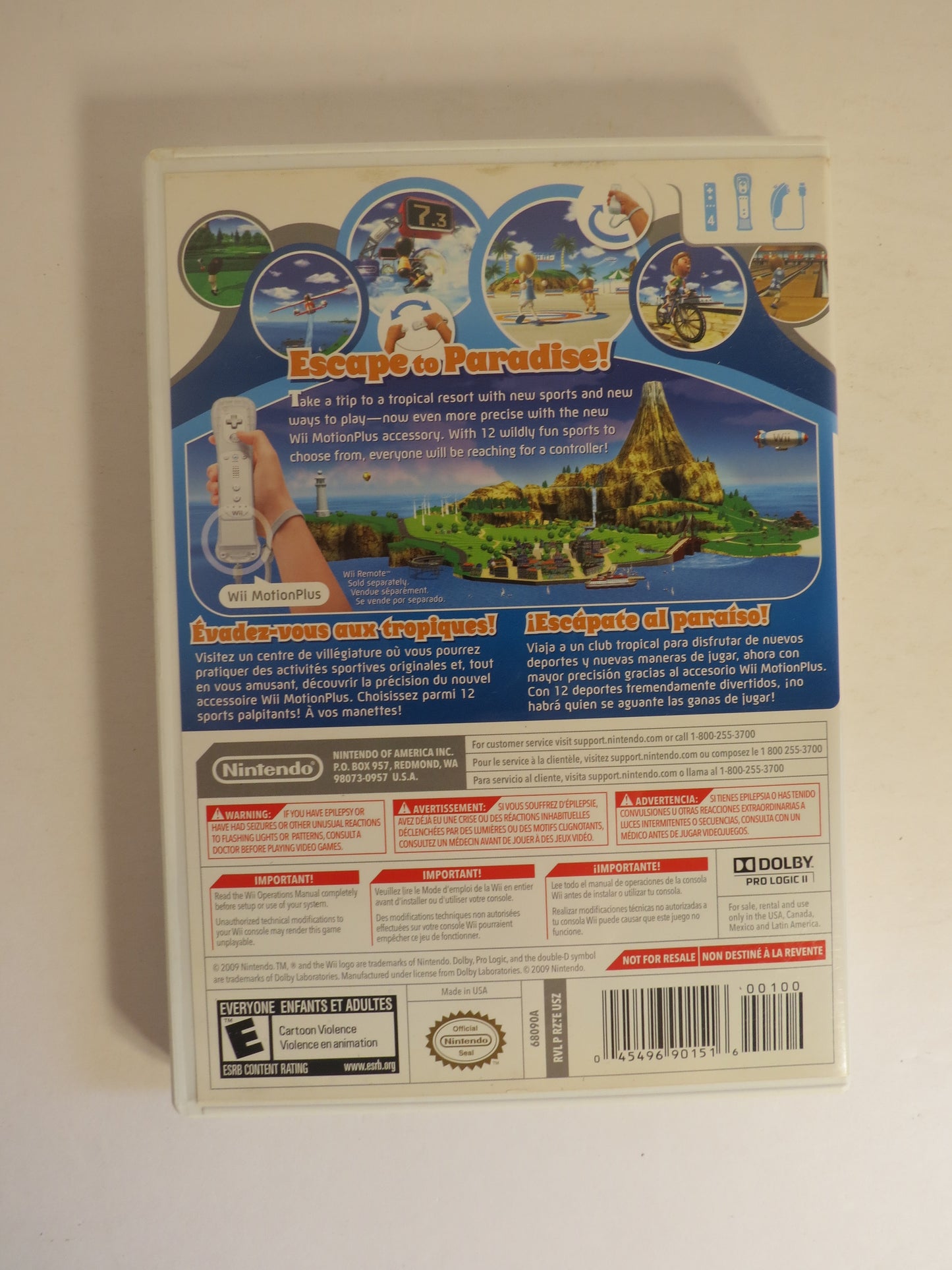 Wii SPorts Resort Nintendo Wii Game CIB