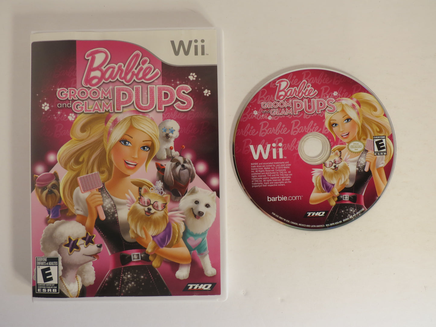 Barbie Groom and Glam Pups Nintendo Wii Game CB