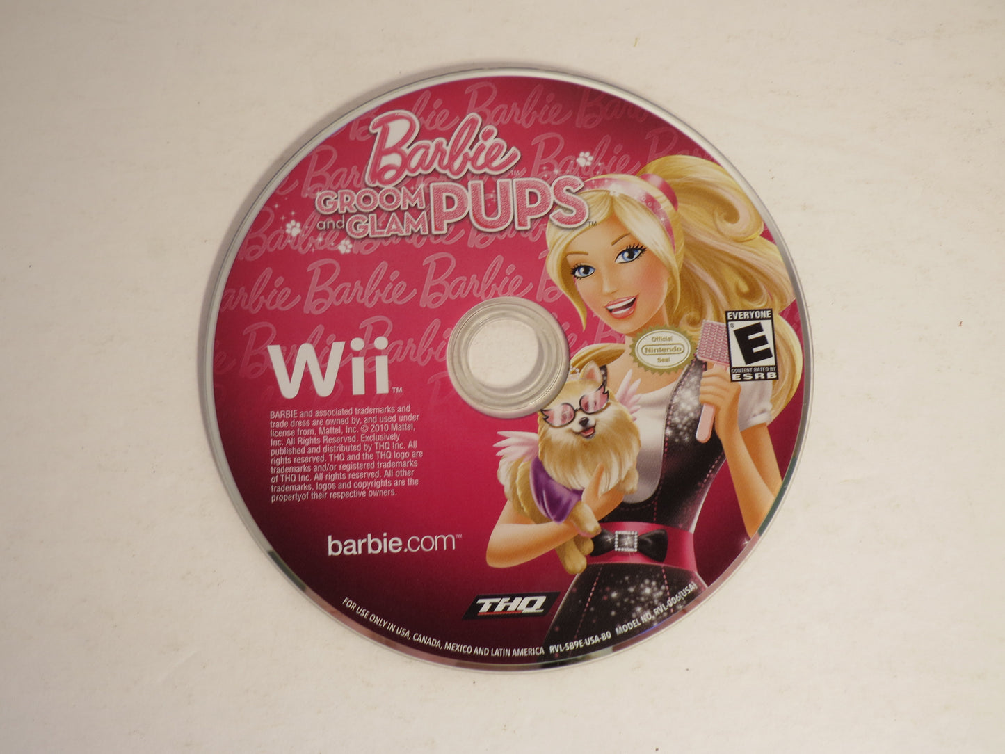Barbie Groom and Glam Pups Nintendo Wii Game CB