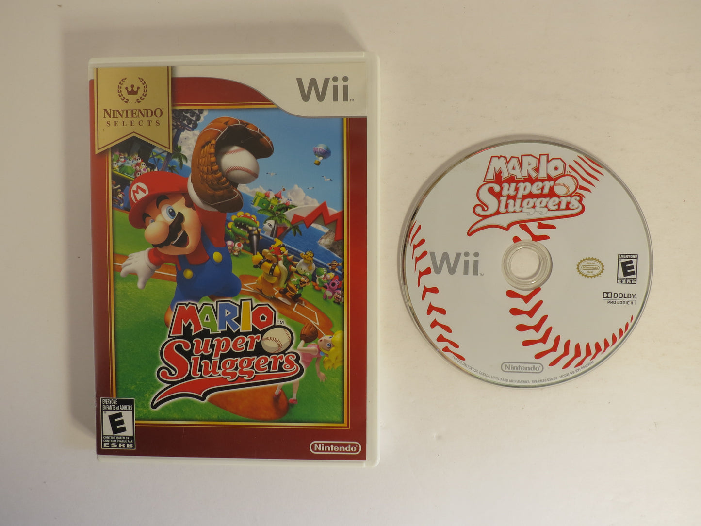 Mario Super Sluggers Nintendo Wii Game CB Nintendo Selects