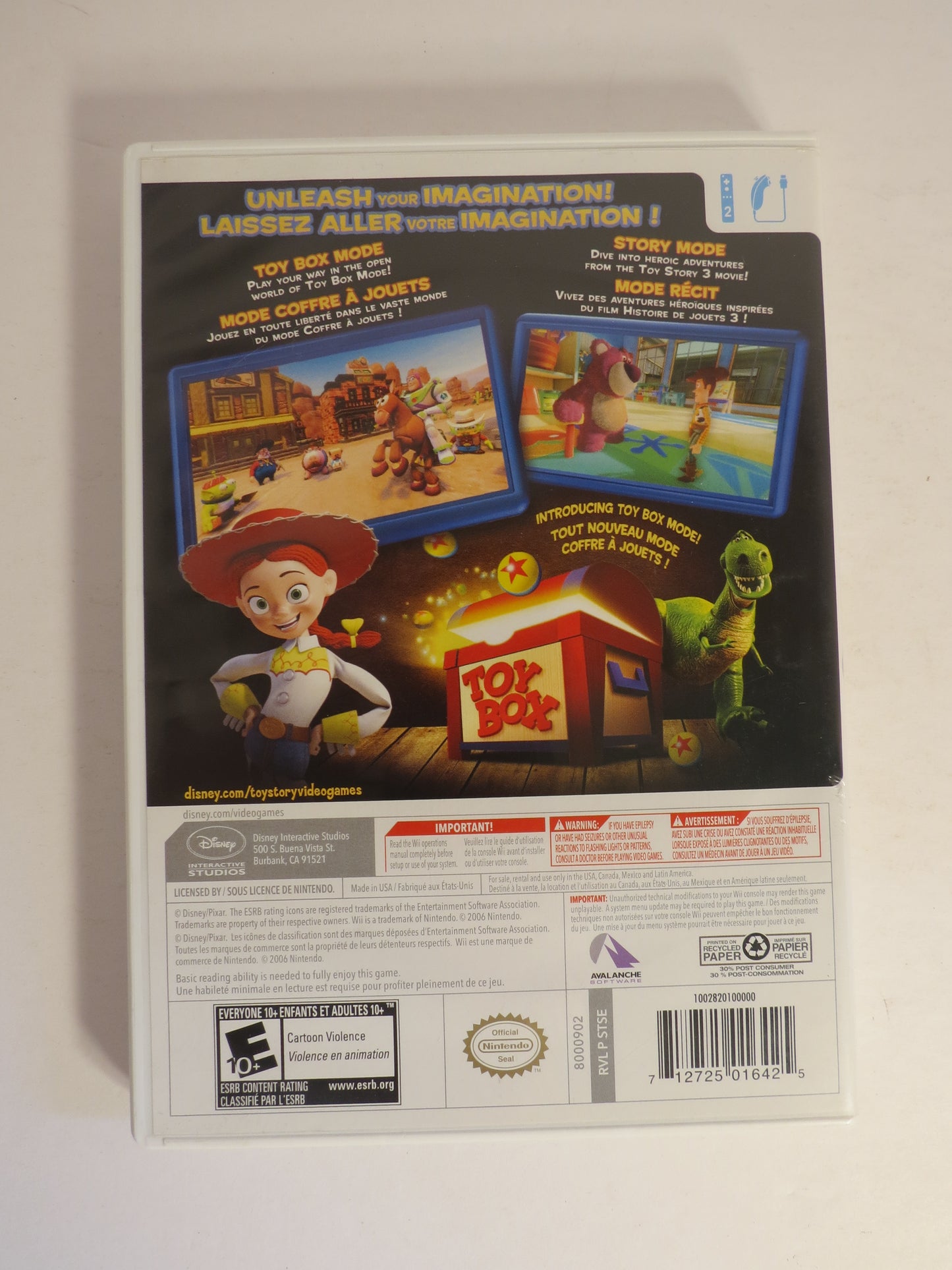 Toy Story 3: The Video Game Nintendo Wii Game CIB