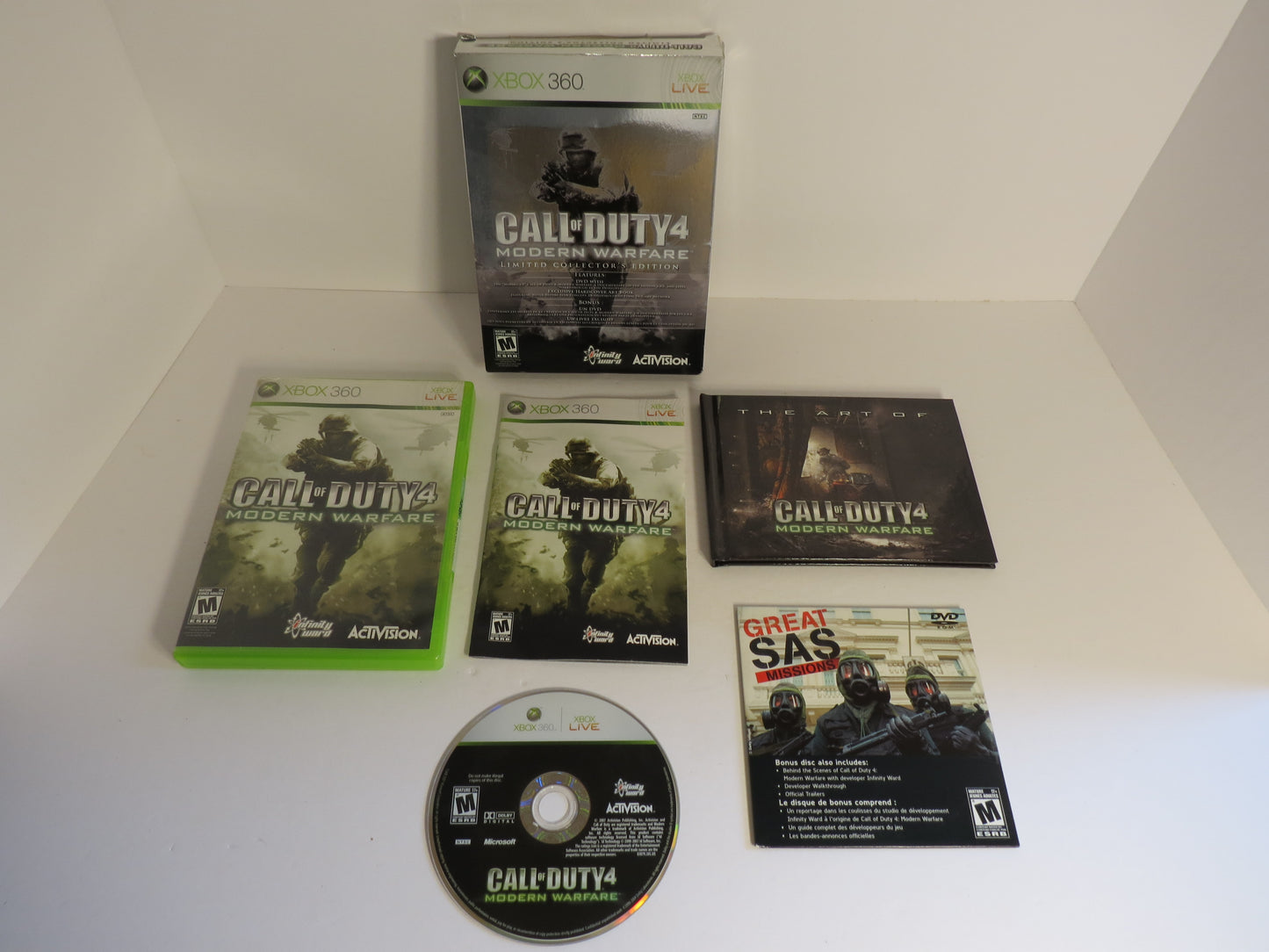 Call of Duty 4 Modern Warfare Limited Collector's Edition Xbox 360 Game CIB