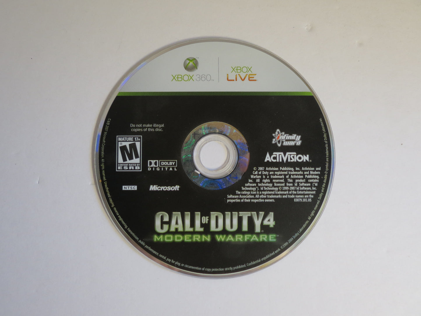Call of Duty 4 Modern Warfare Limited Collector's Edition Xbox 360 Game CIB