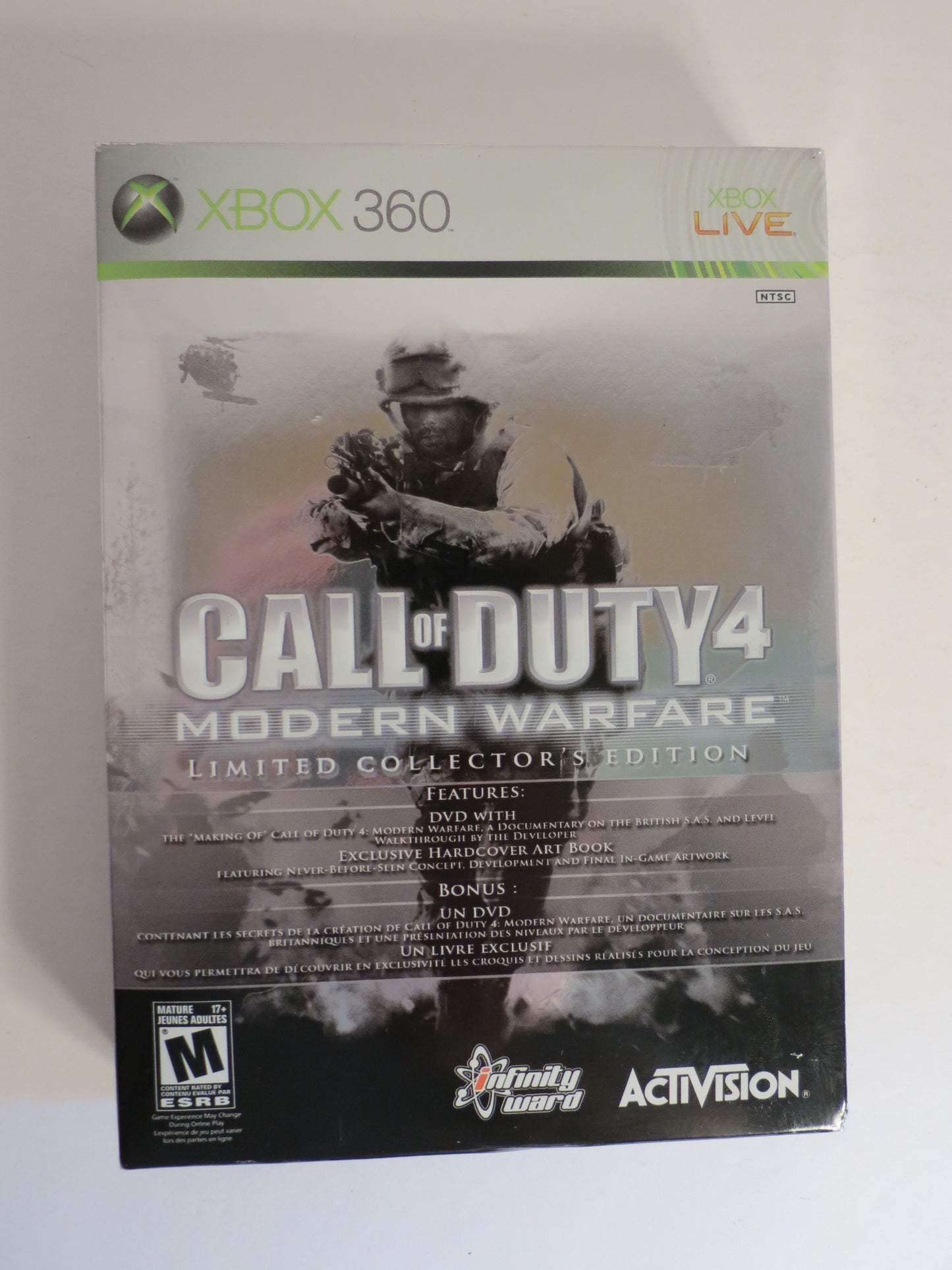 Call of Duty 4 Modern Warfare Limited Collector's Edition Xbox 360 Game CIB