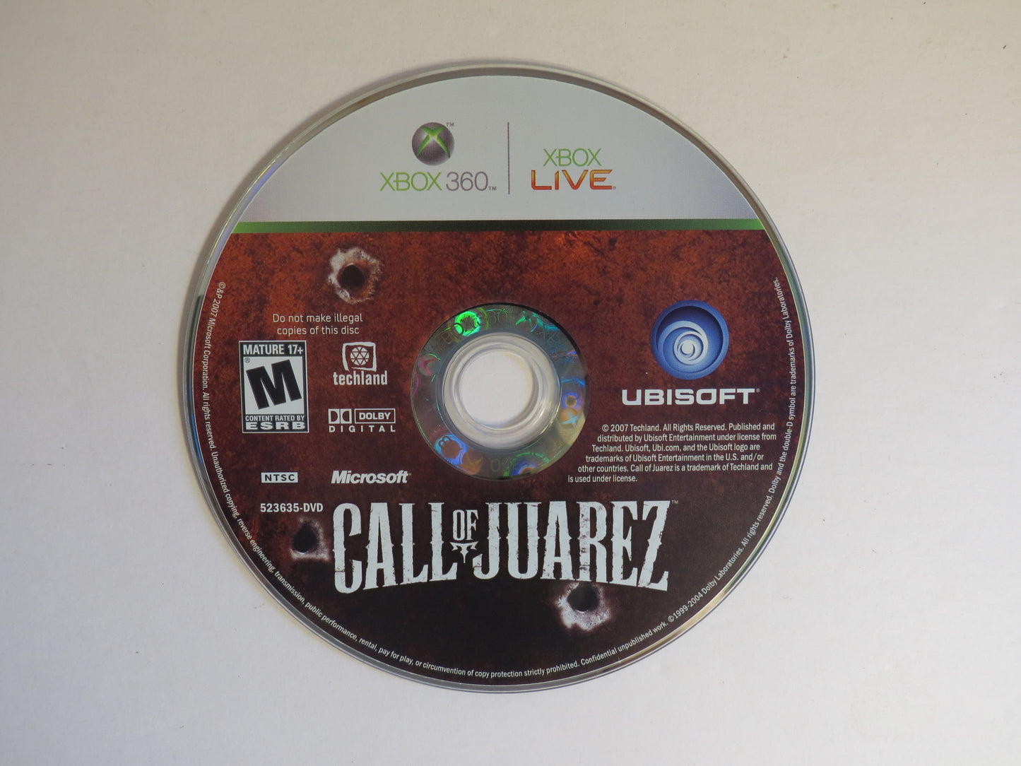 Call of Juarez Xbox 360 Game CIB