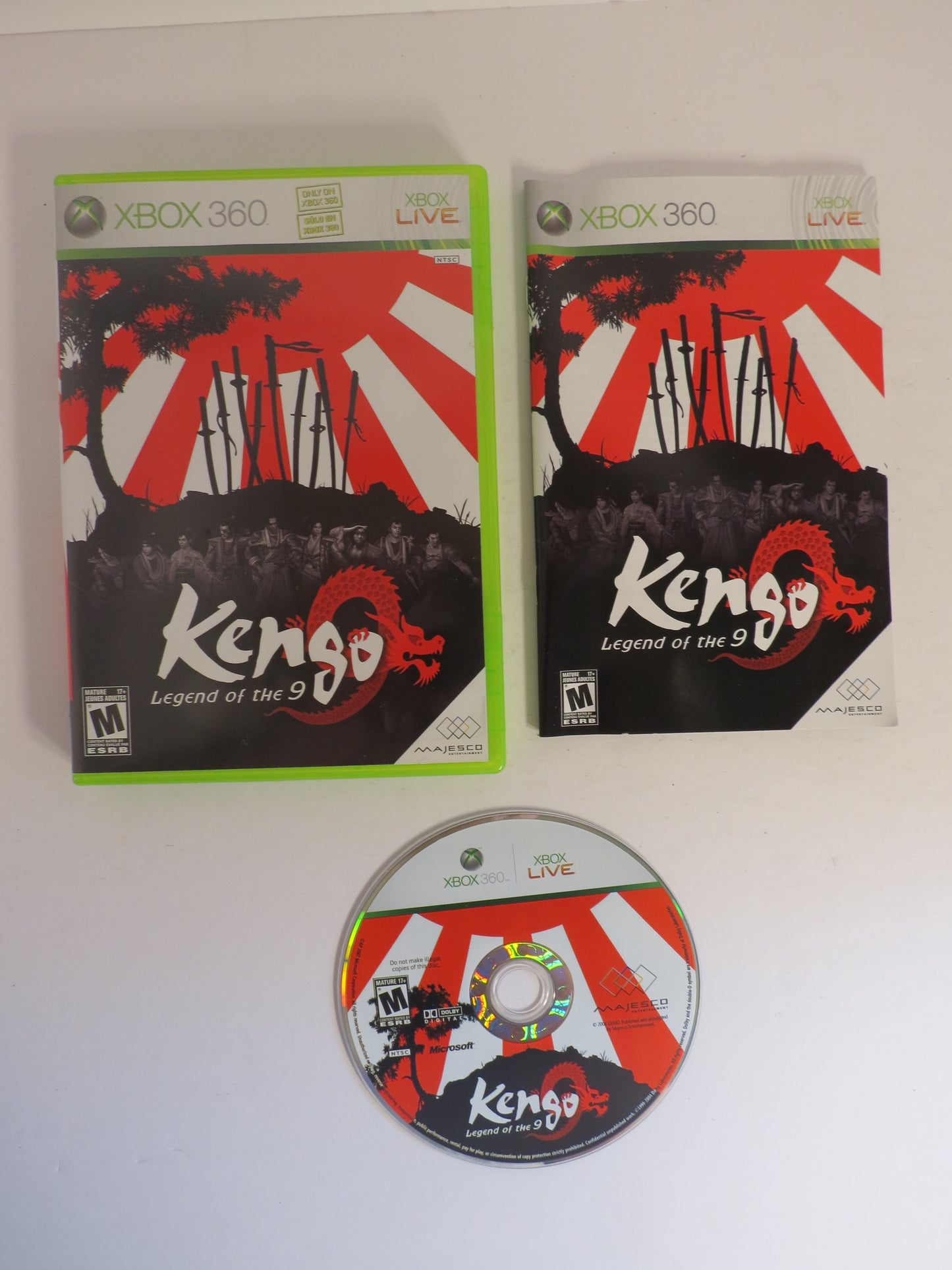 Kengo Legend of the 9 Xbox 360 Game CIB