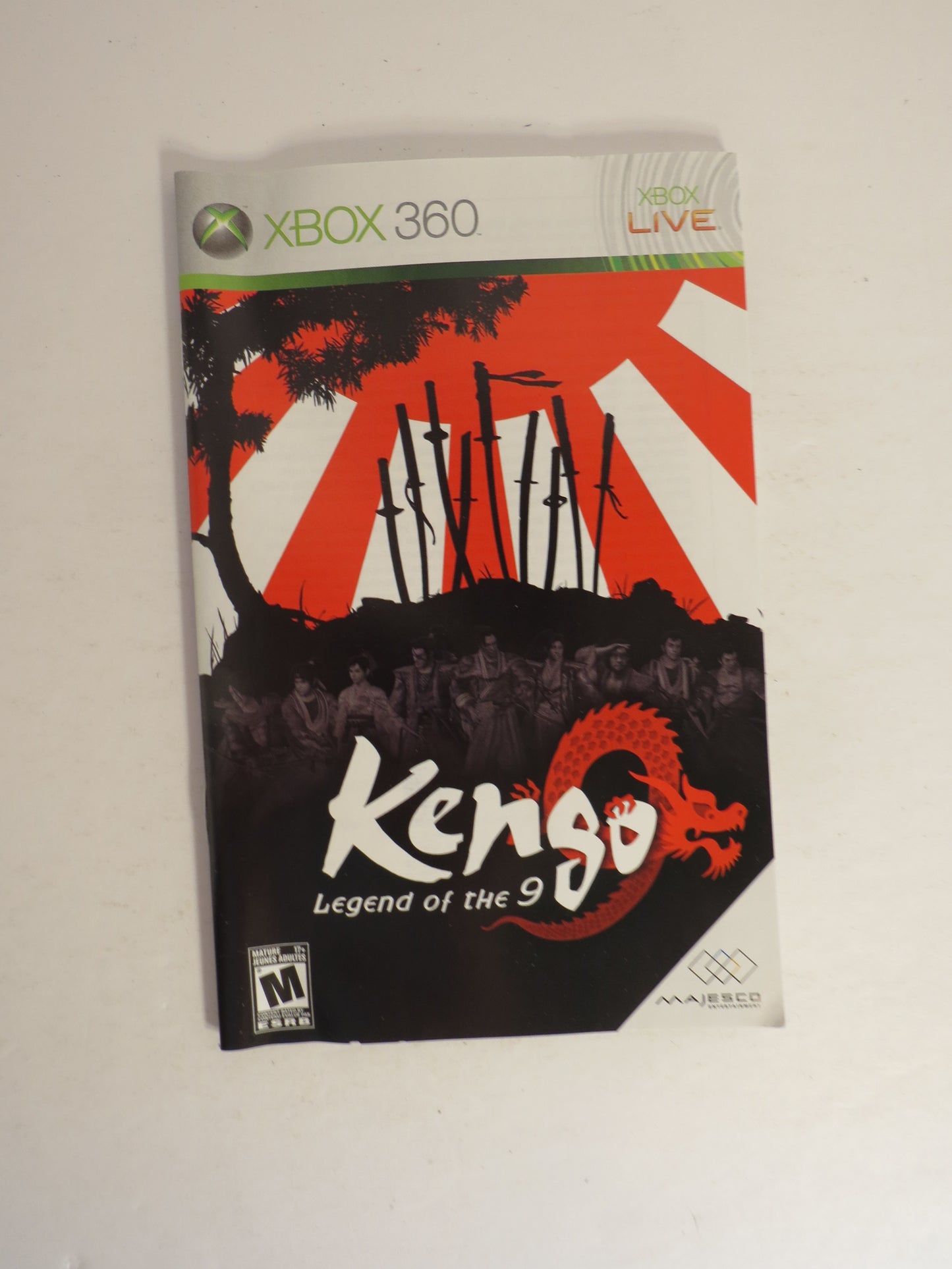 Kengo Legend of the 9 Xbox 360 Game CIB