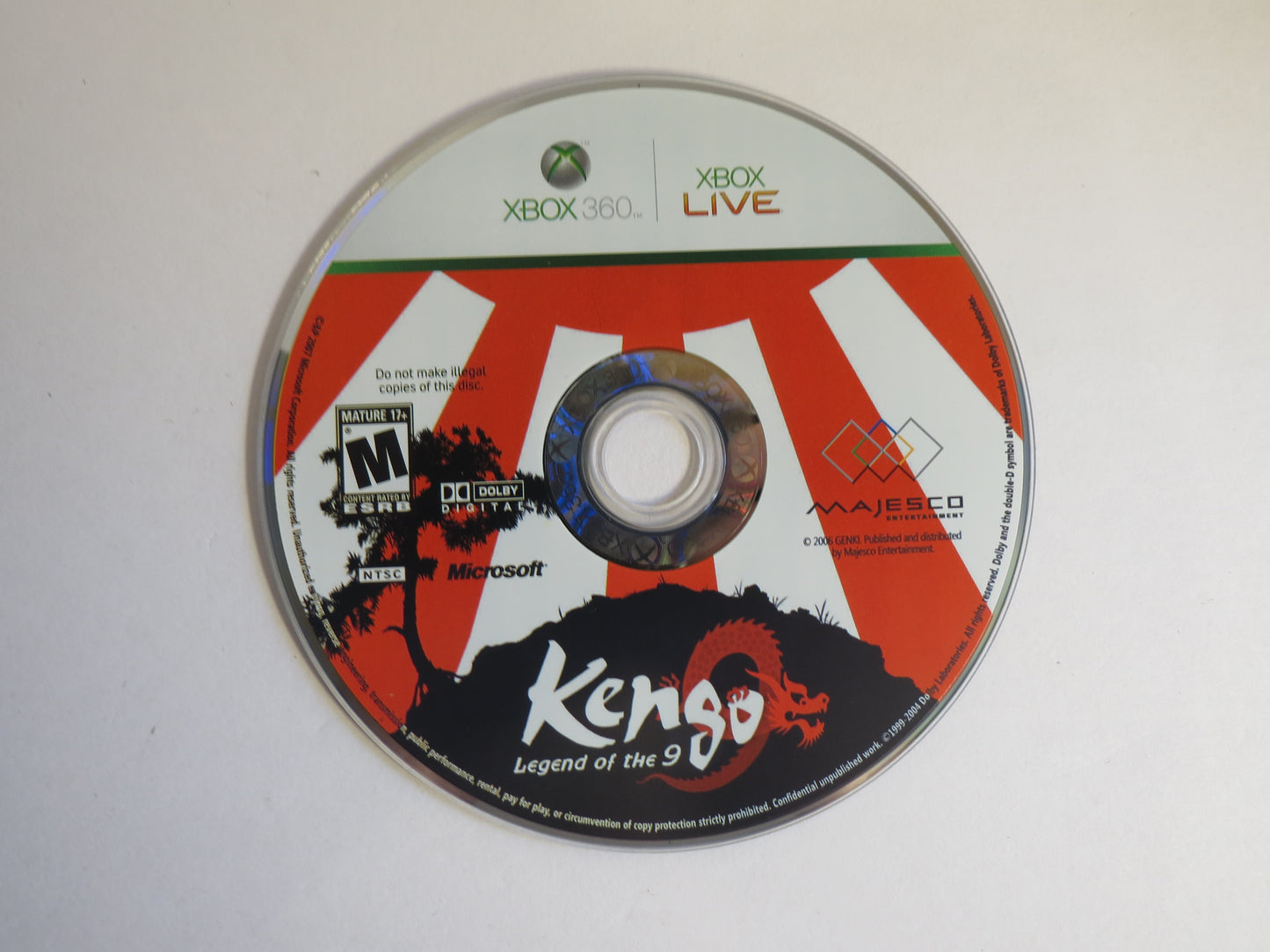 Kengo Legend of the 9 Xbox 360 Game CIB