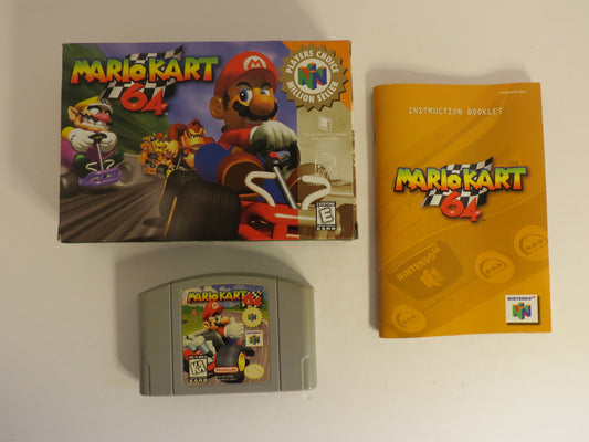 Mario Kart 64 Player's Choice Nintendo 64 Game CIB N64