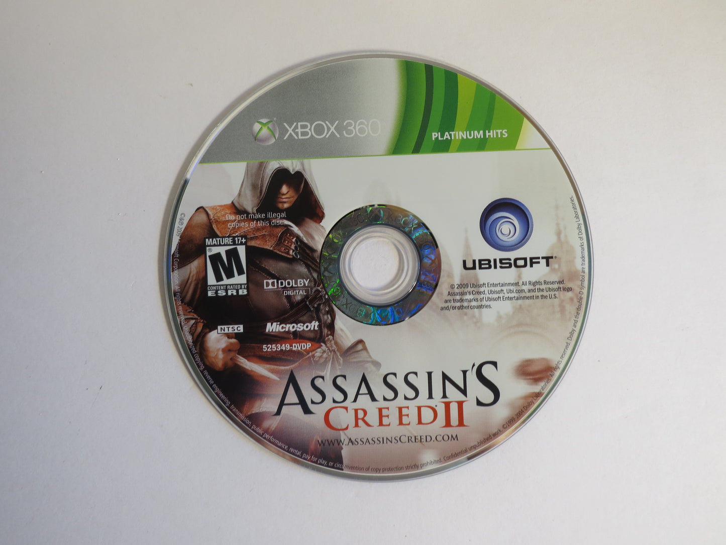 Assassin's Creed II Platinum Hits Xbox 360 Game CIB
