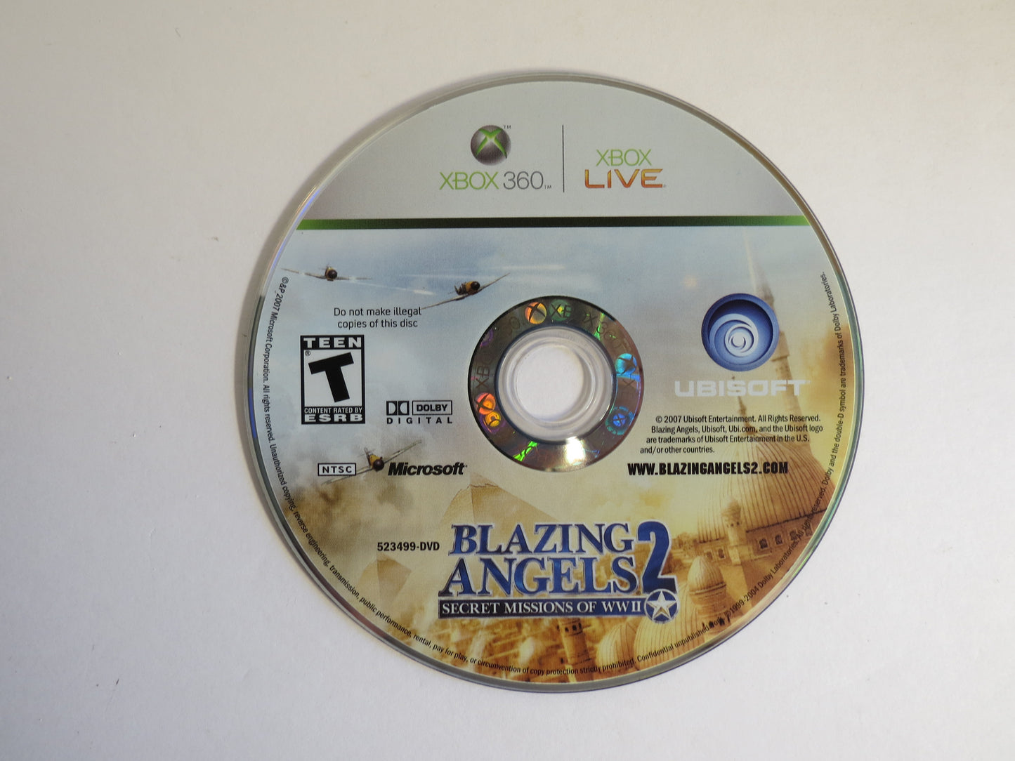 Blazing Angels 2 Secret Missions of WWII Xbox 360 Game CIB