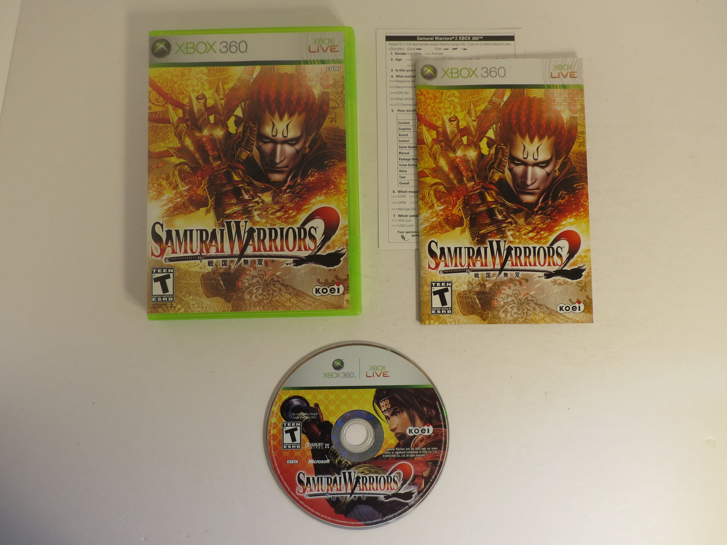 Samurai Warriors 2 Xbox 360 Game CIB