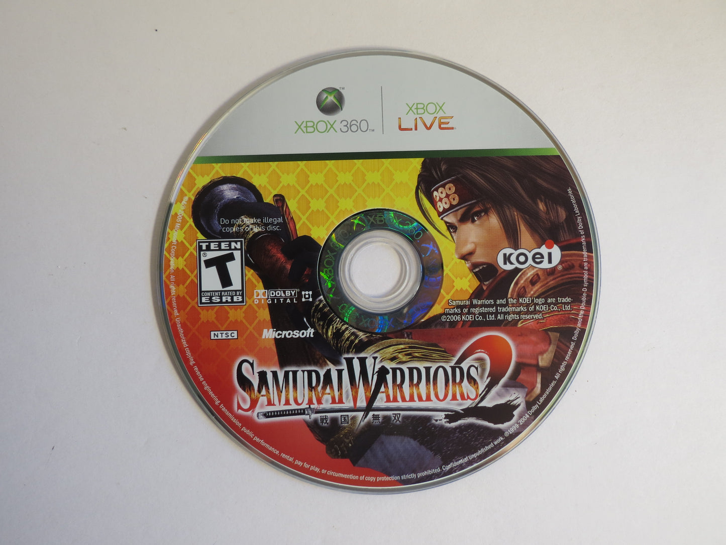 Samurai Warriors 2 Xbox 360 Game CIB