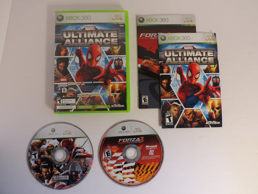 Marvel Ultimate Alliance / Forza Motorsport 2 Xbox 360 Game CIB