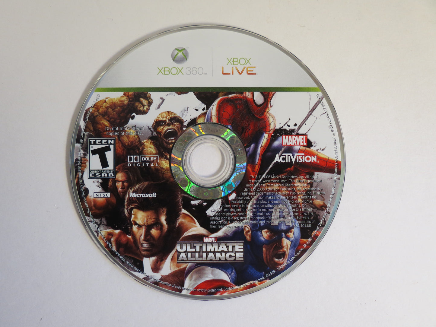Marvel Ultimate Alliance / Forza Motorsport 2 Xbox 360 Game CIB