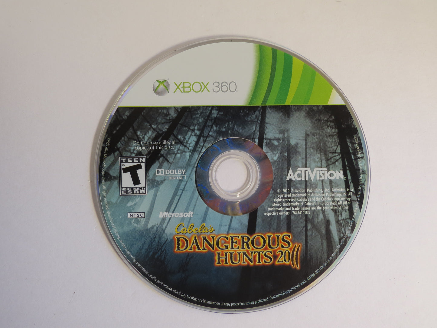Cabela's Dangerous Hunts 2011 Xbox 360 Game CIB
