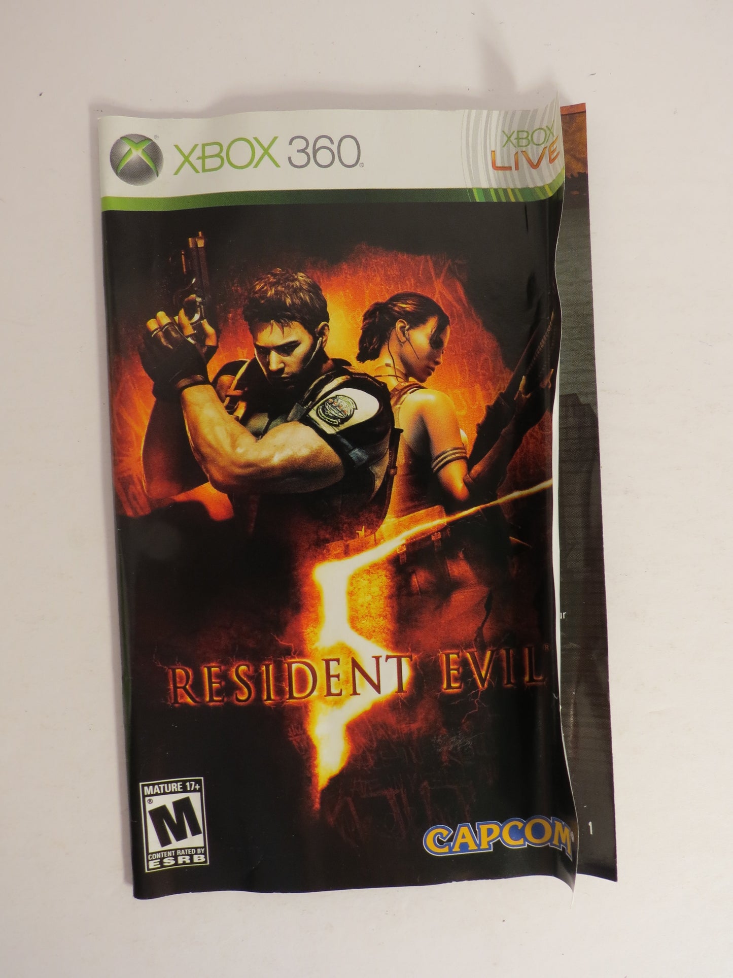 Resident Evil 5 Xbox 360 Game CIB