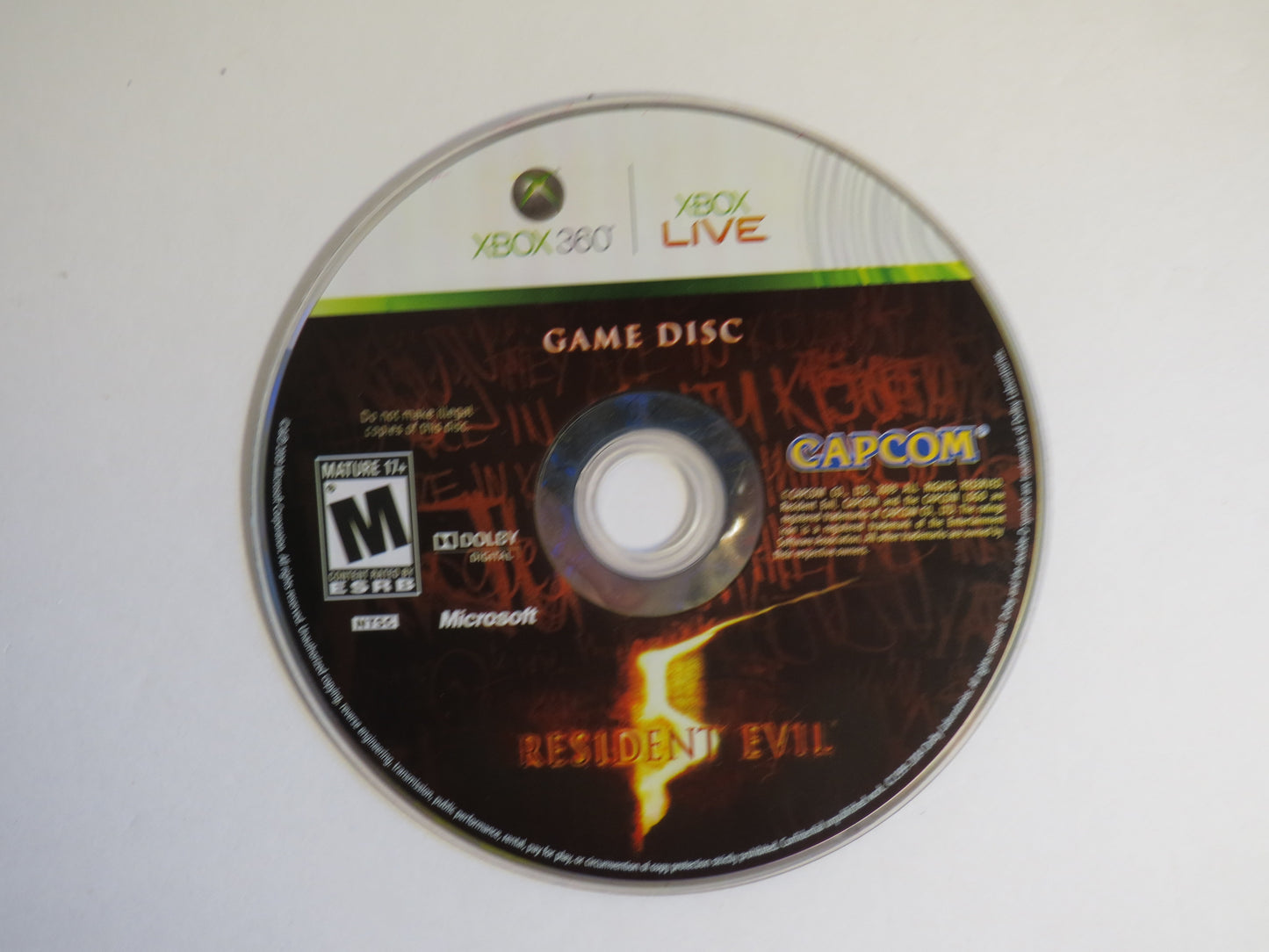 Resident Evil 5 Xbox 360 Game CIB
