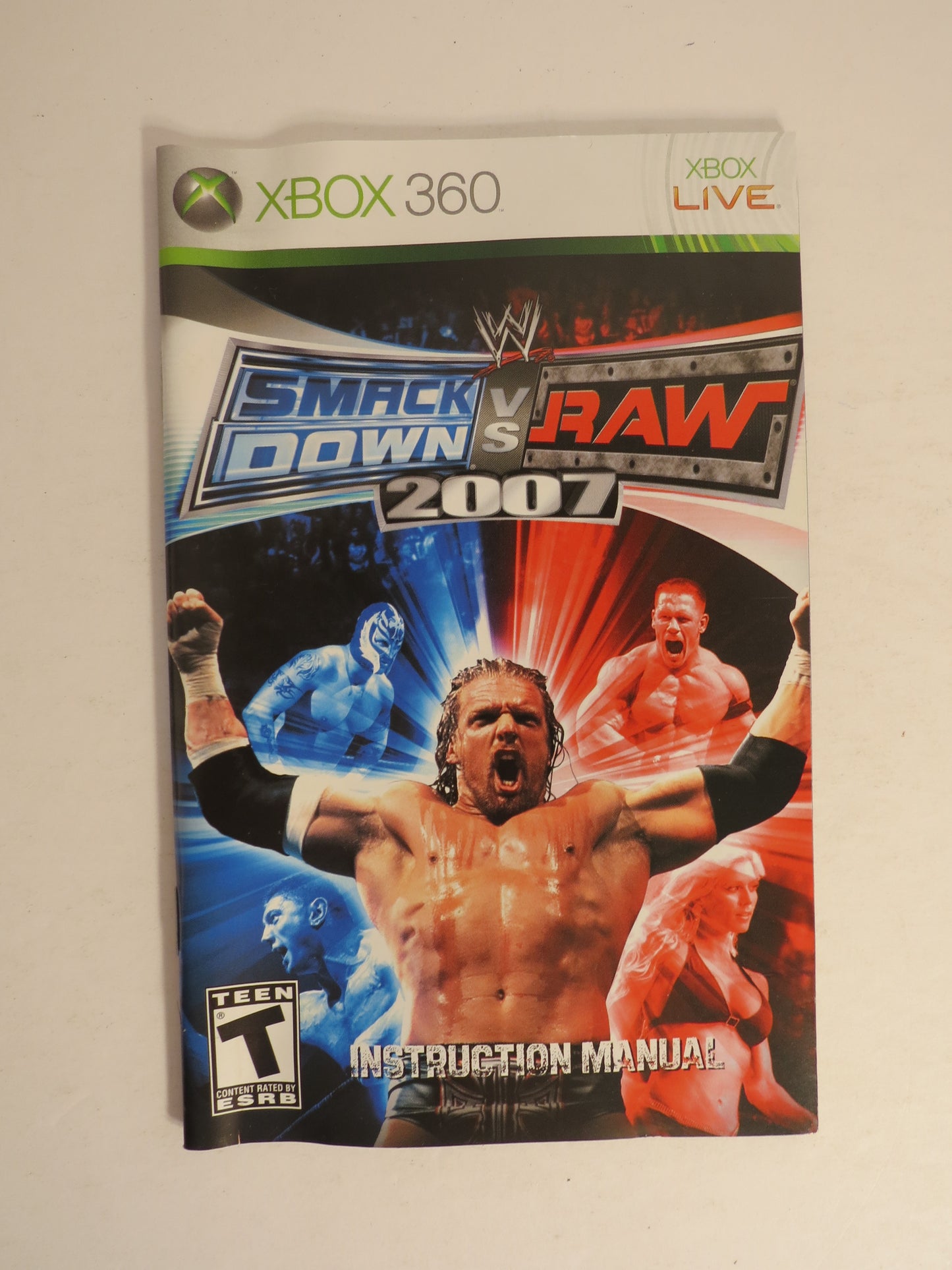 WWE Smackdown VS Raw 2007 Platinum Hits Xbox 360 Game CIB