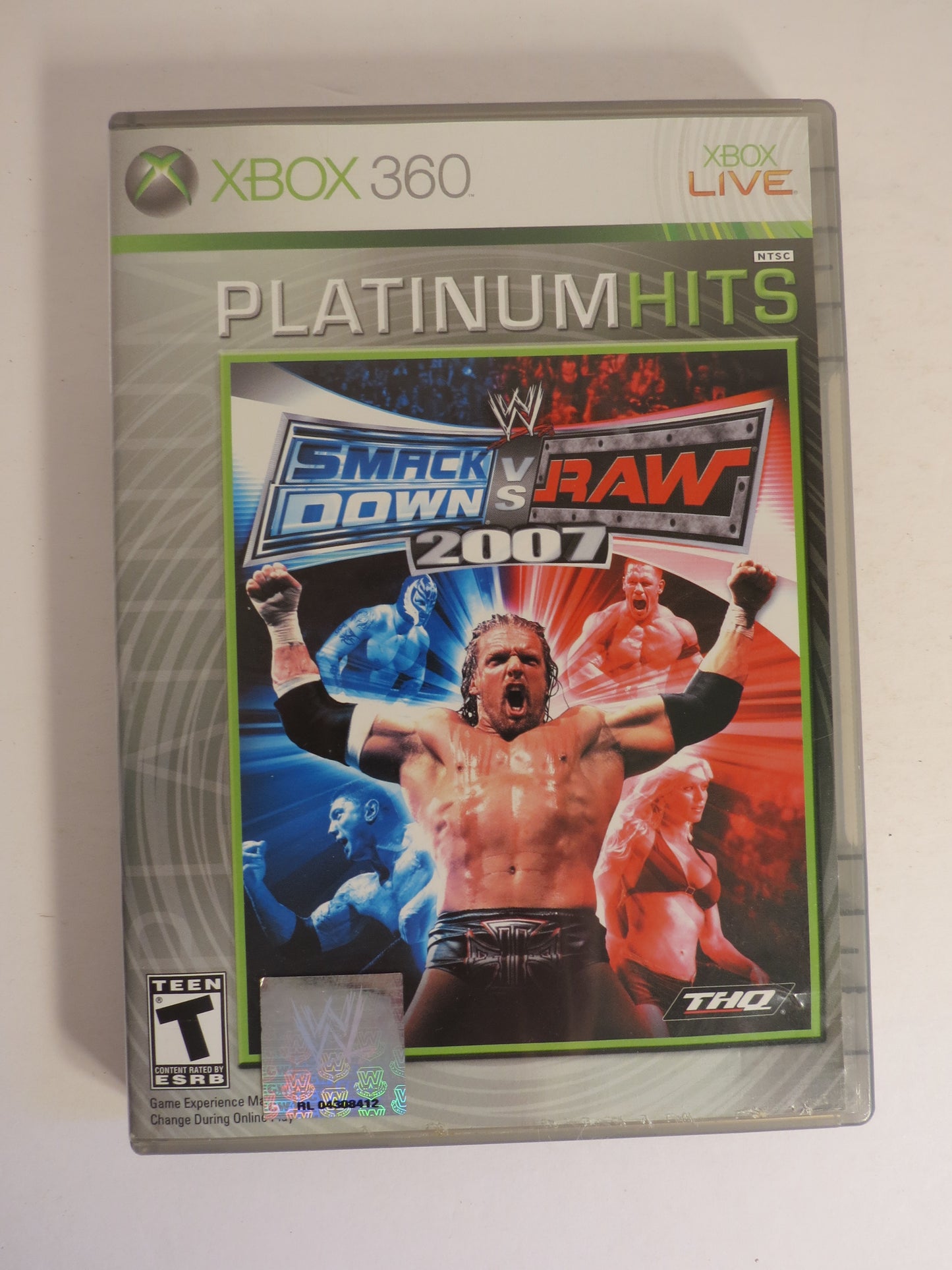 WWE Smackdown VS Raw 2007 Platinum Hits Xbox 360 Game CIB