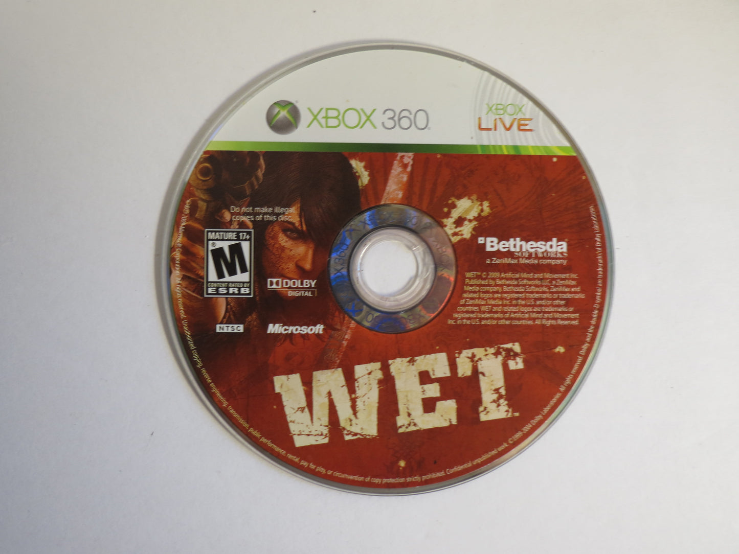 Wet Xbox 360 Game CIB