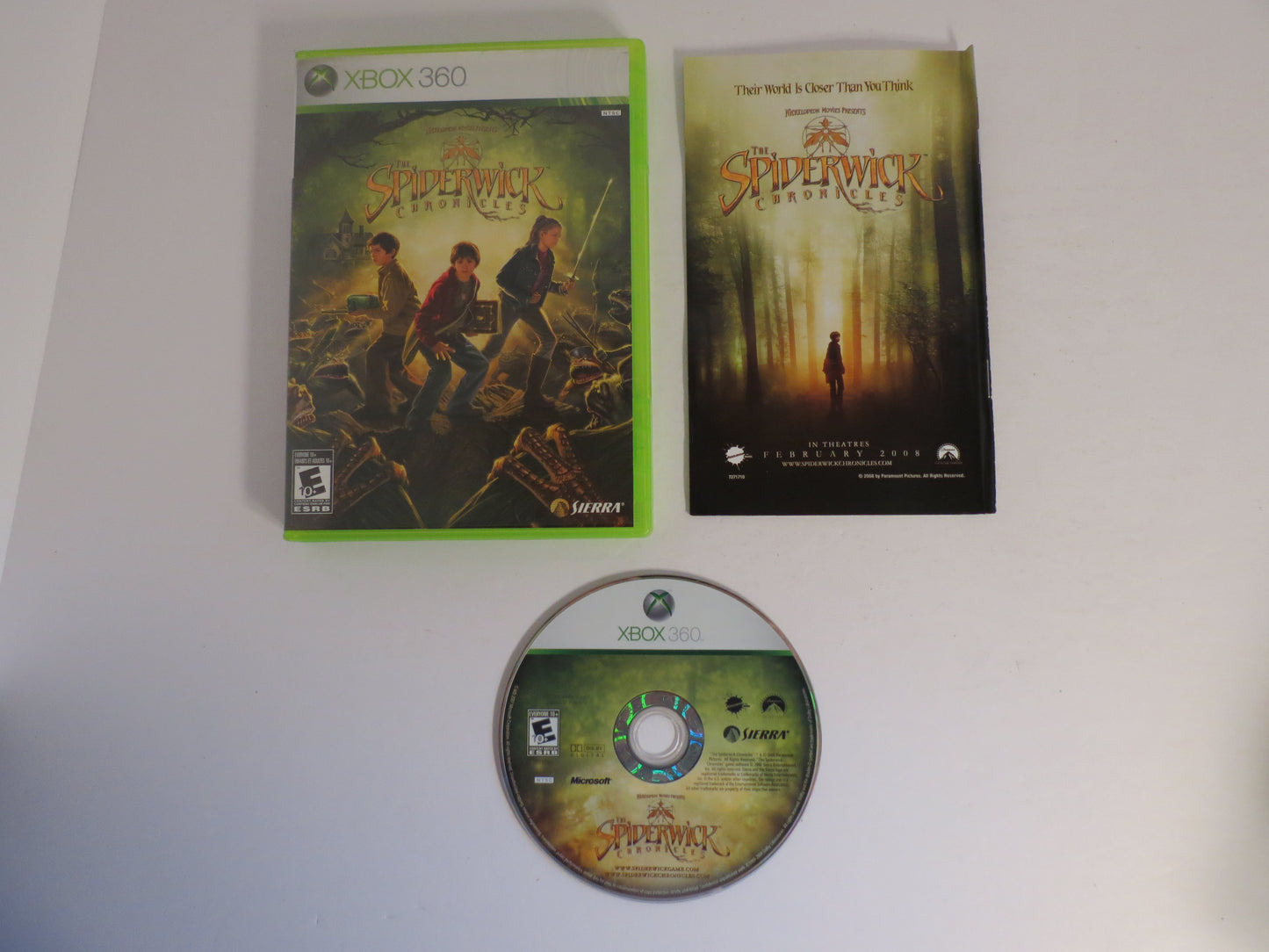 The Spiderwick Chronicles Xbox 360 Game CIB