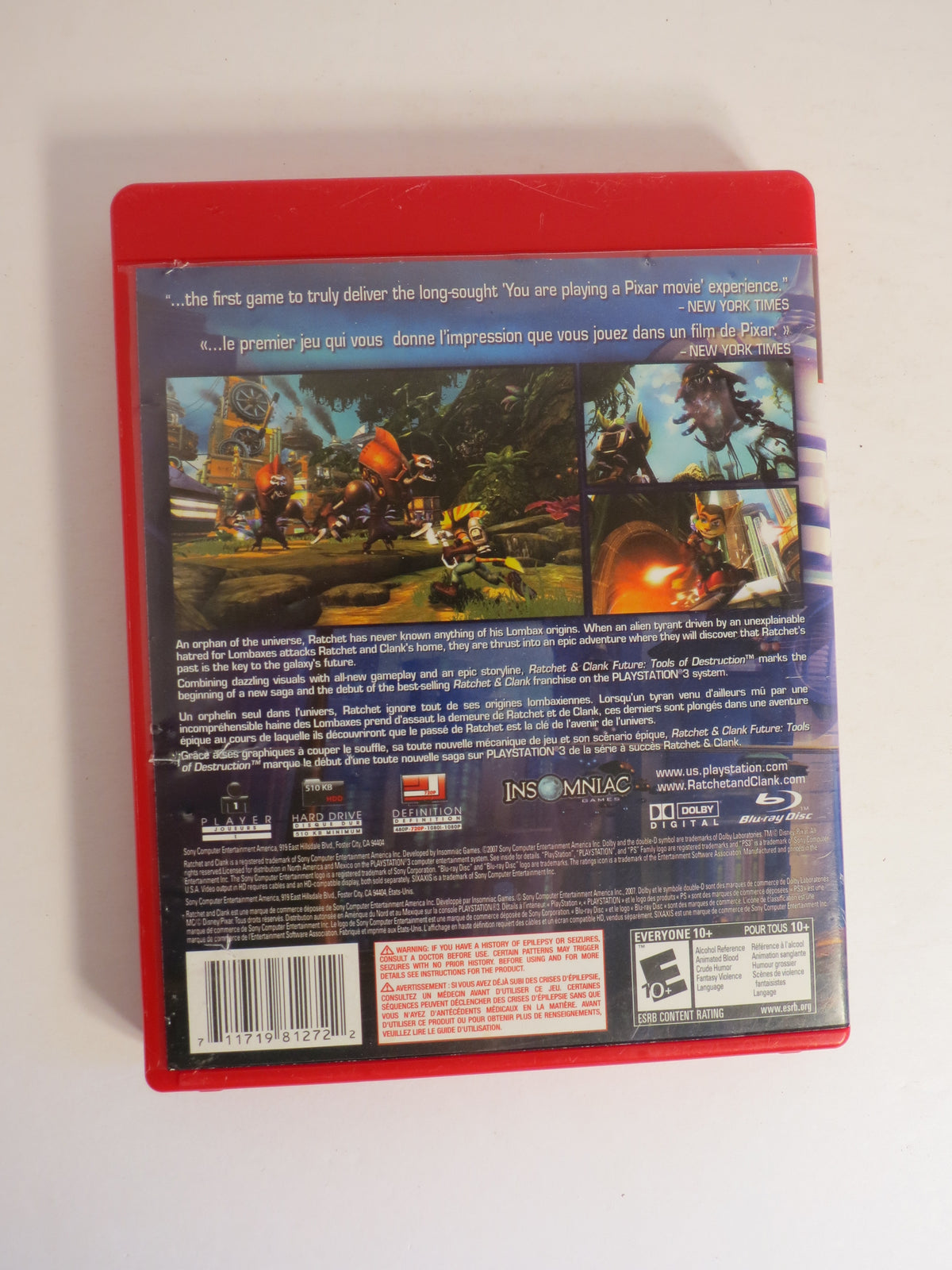 Ratchet & Clank Future Tools of Destruction Greatest Hits Playstation 3 PS3 Game CIB