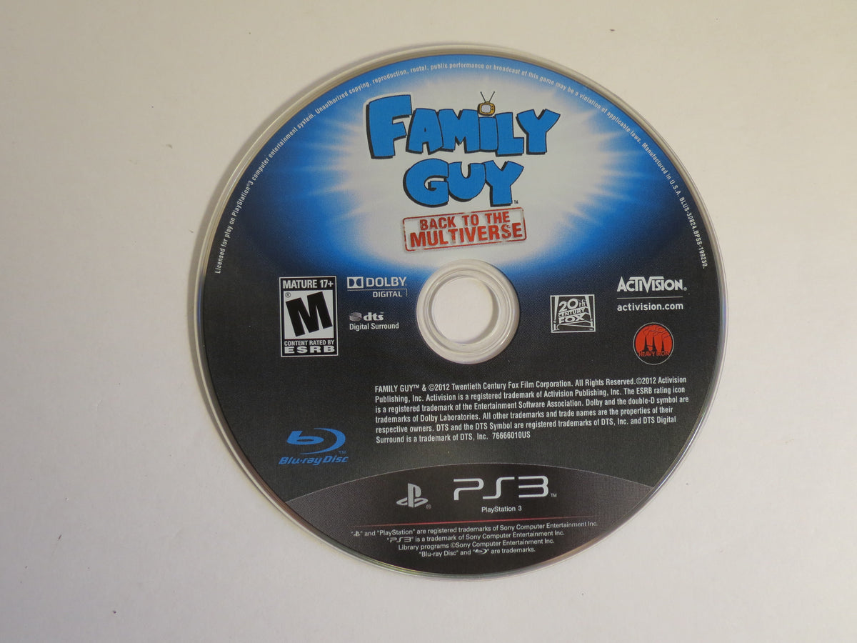 Family Guy: Back to the Multiverse Playstation 3 PS3 Game CIB
