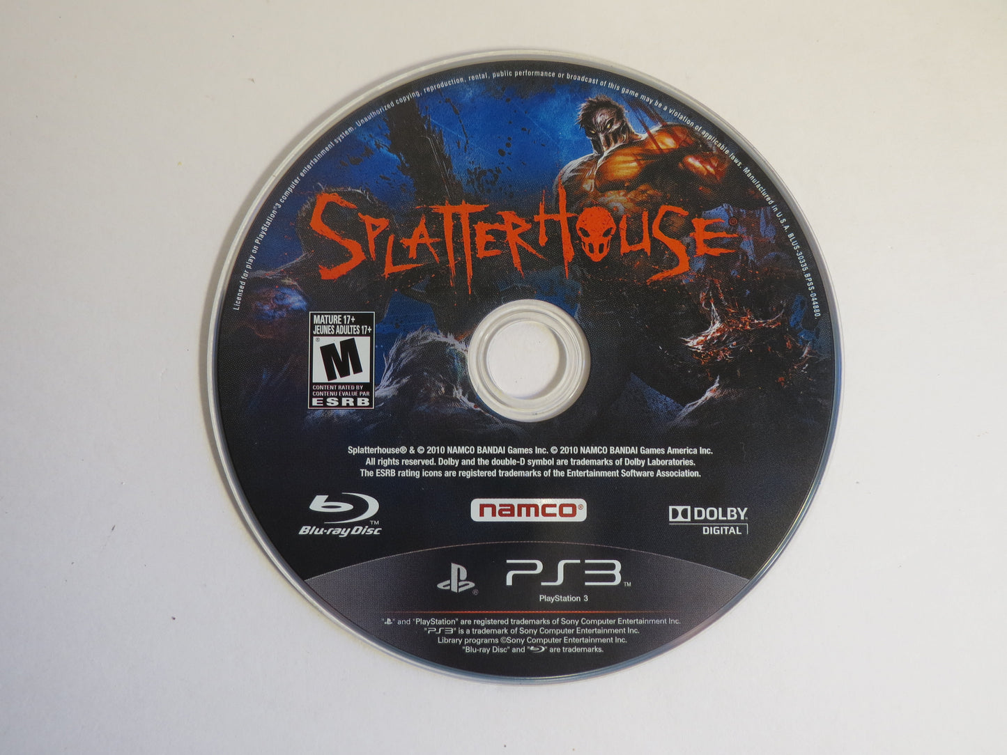 Splatterhouse Playstation 3 PS3 Game CIB