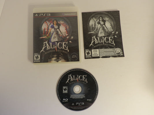 Alice: Madness Returns Playstation 3 PS3 Game CIB