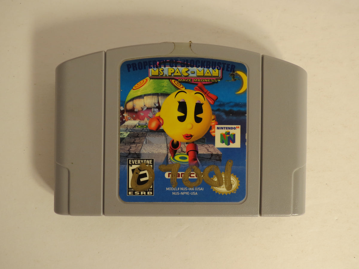 Ms. Pac-man Maze Madness Nintendo 64 Game N64