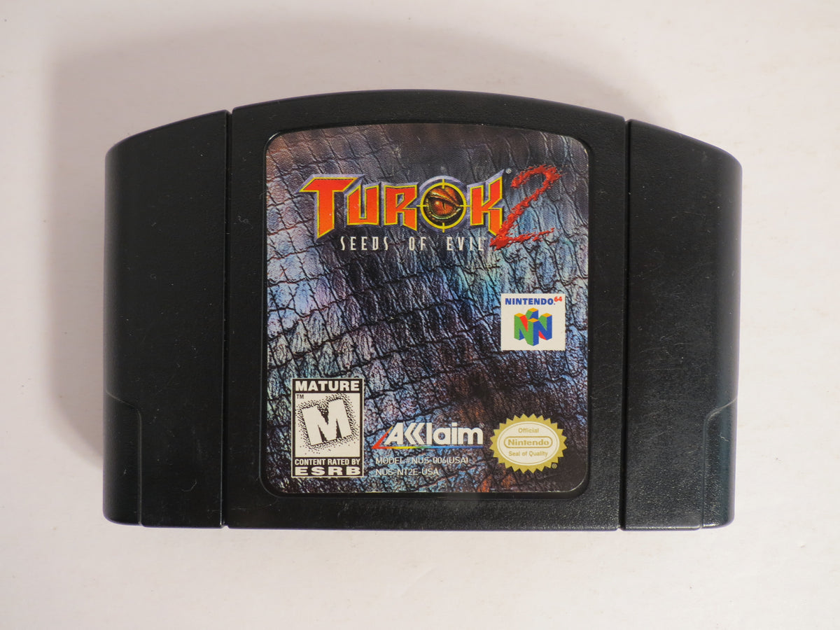 Turok 2 Seeds of Evil Black Cart Nintendo 64 Game N64