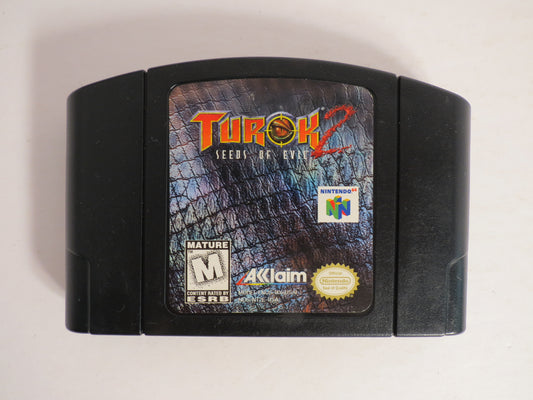 Turok 2 Seeds of Evil Black Cart Nintendo 64 Game N64