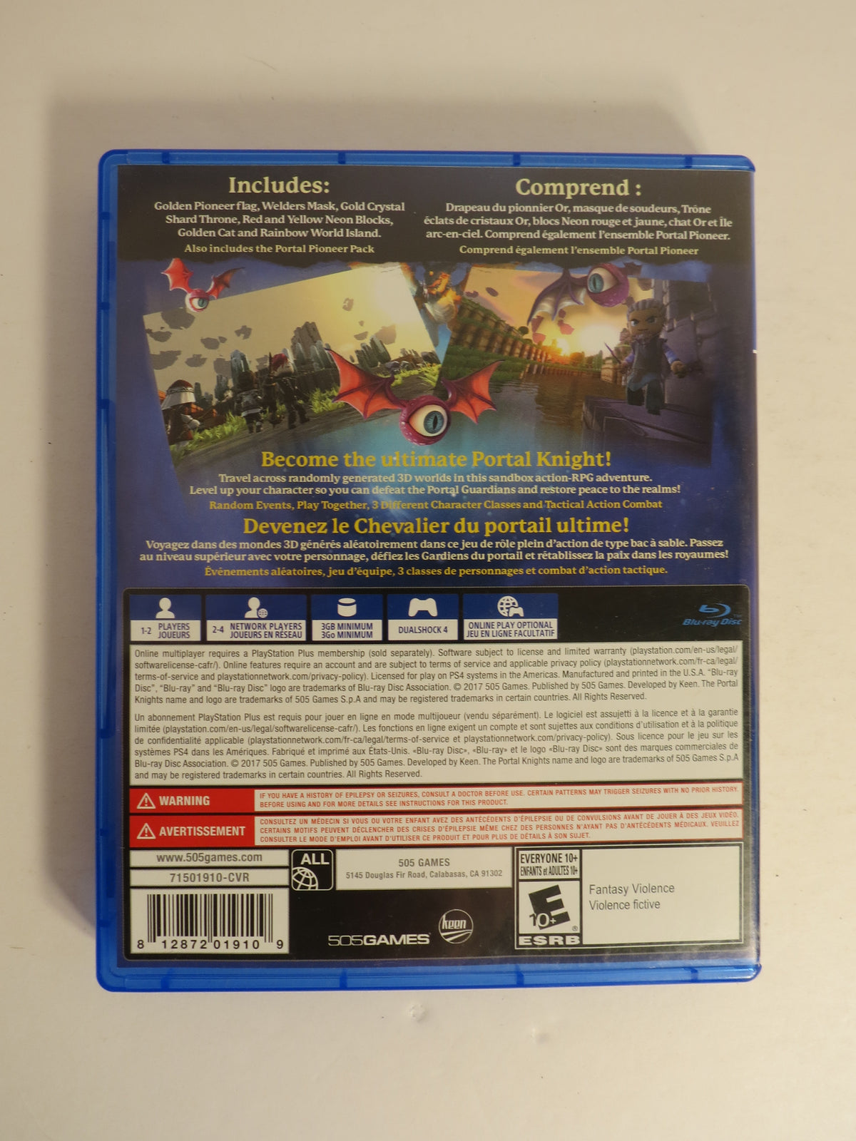 Portal Knights Gold Throne Edition Playstation 4 Game PS4 CB