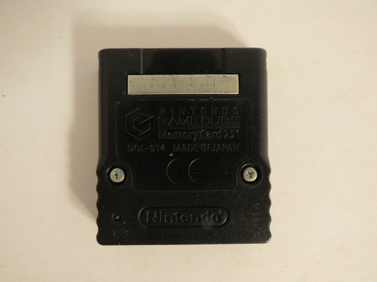 Memory Card 251 Nintendo Gamecube Black
