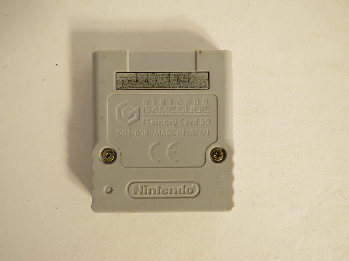 Animal Crossing Memory Card 59 Nintendo Gamecube Grey