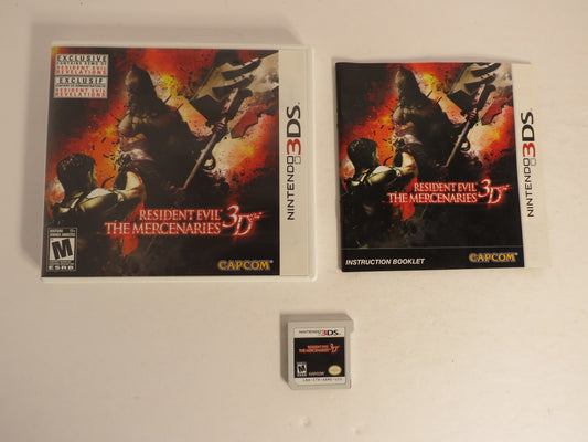 Resident Evil The Mercenaries 3D Nintendo 3DS Game CIB