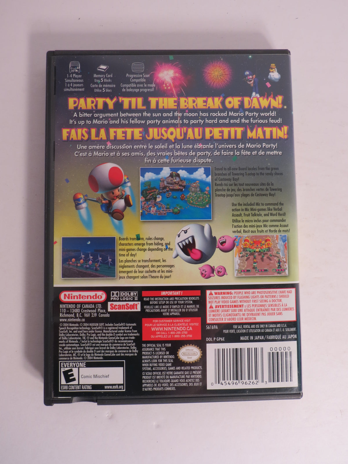 Mario Party 6 Nintendo Gamecube Game CIB