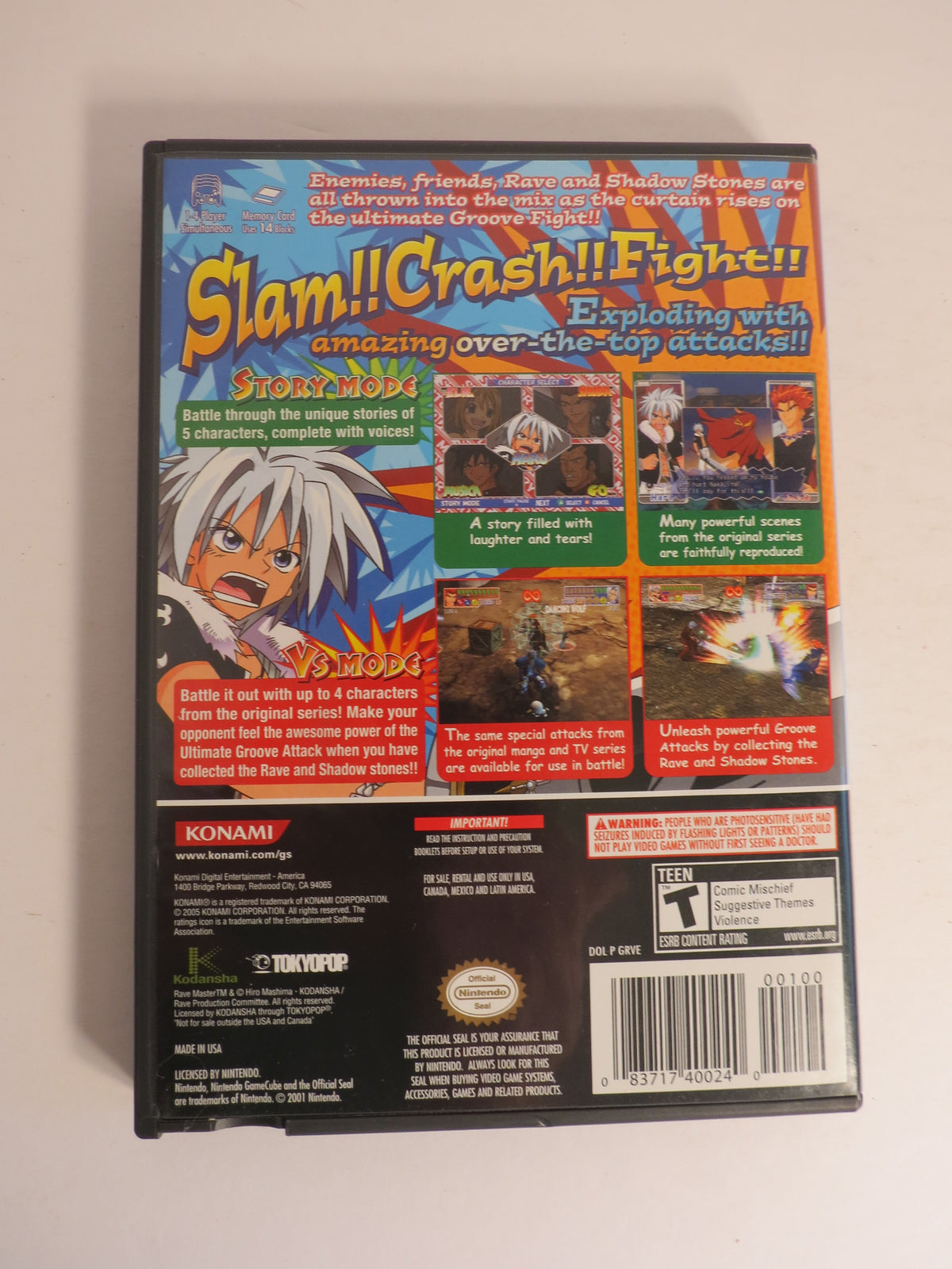 Rave Master Nintendo Gamecube Game CB