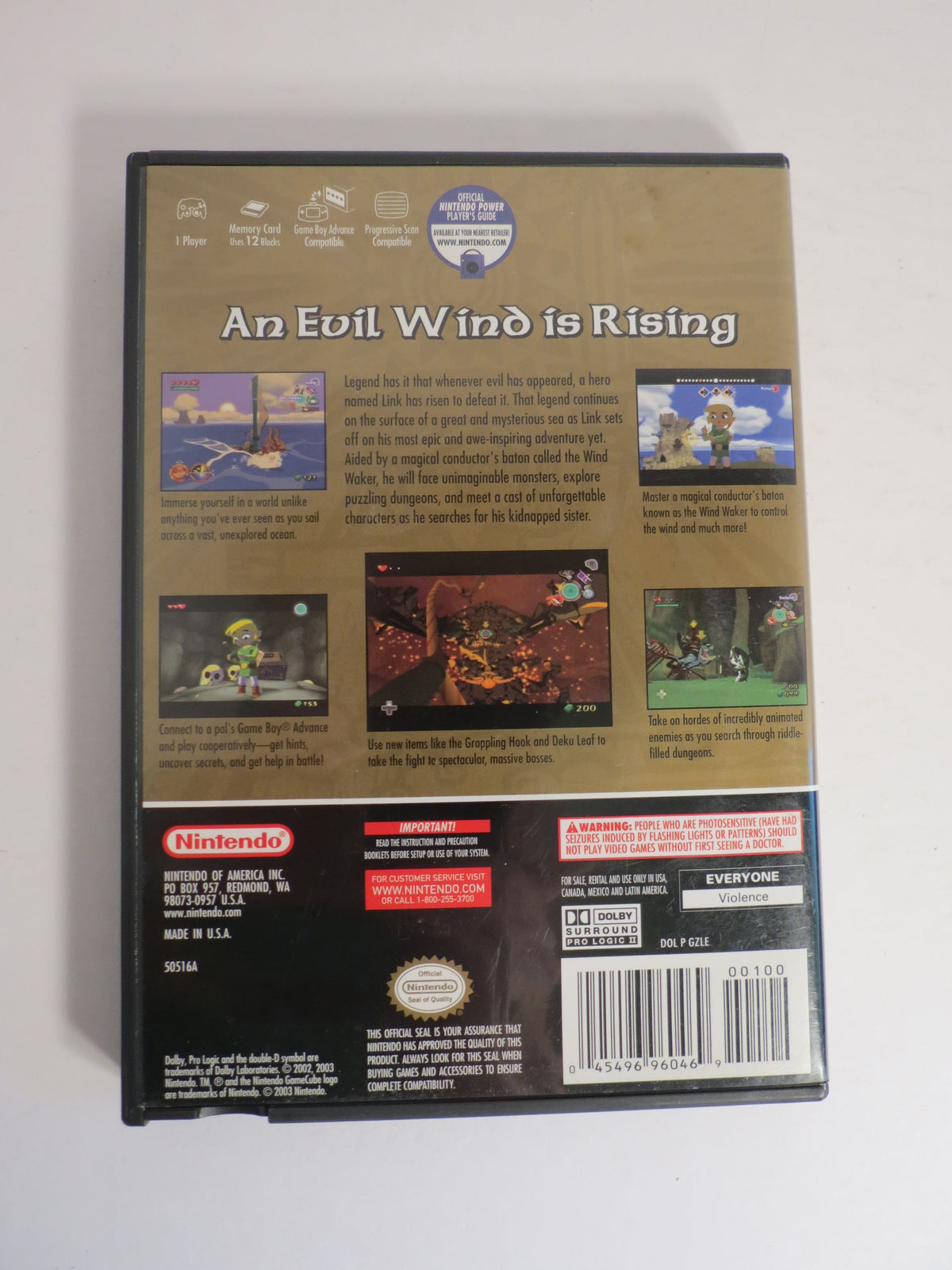 The Legend of Zelda the Windwaker Nintendo Gamecube Game CIB