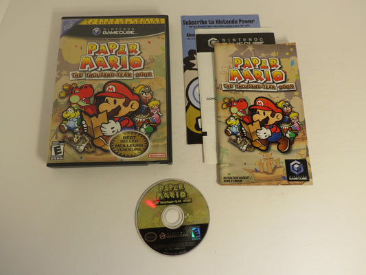 Paper Mario the Thousand Year Door Player's Choice Nintendo Gamecube Game CIB