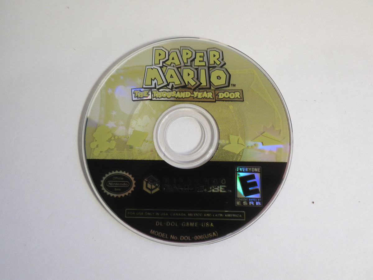 Paper Mario the Thousand Year Door Player's Choice Nintendo Gamecube Game CIB