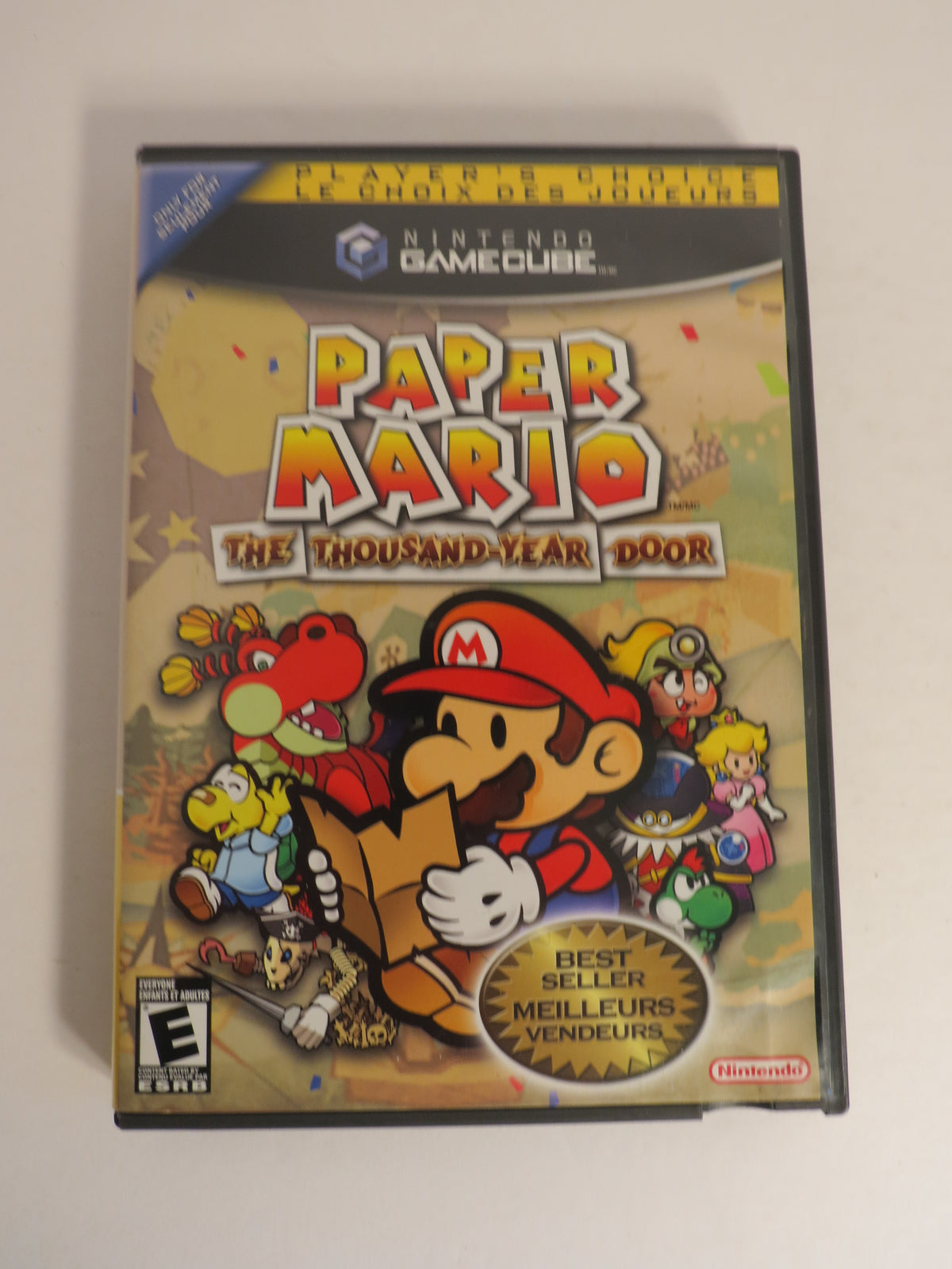 Paper Mario the Thousand Year Door Player's Choice Nintendo Gamecube Game CIB