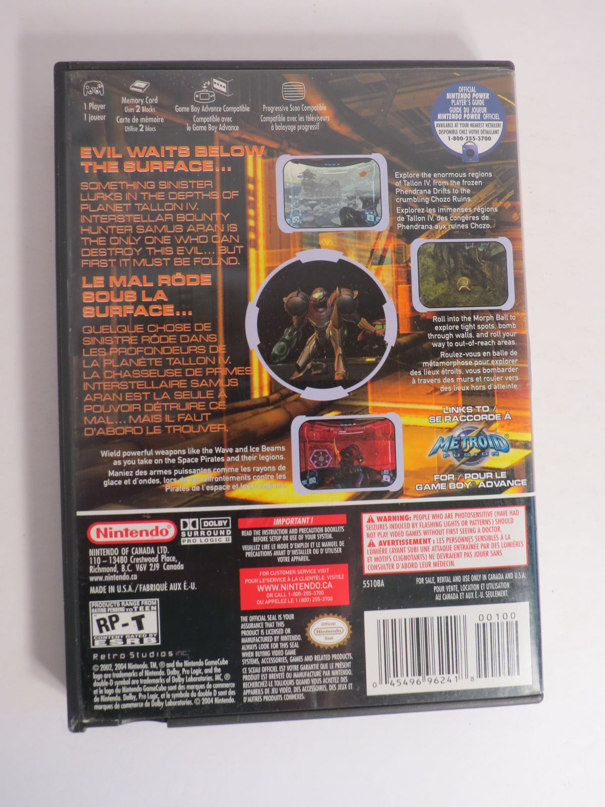 Metroid Prime Nintendo Gamecube Game CIB