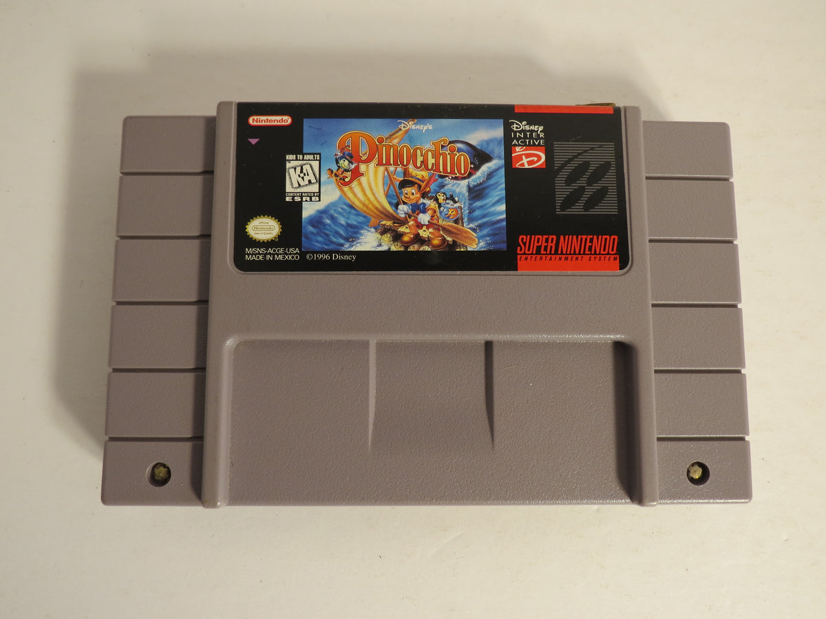 Pinocchio Super Nintendo SNES Gam